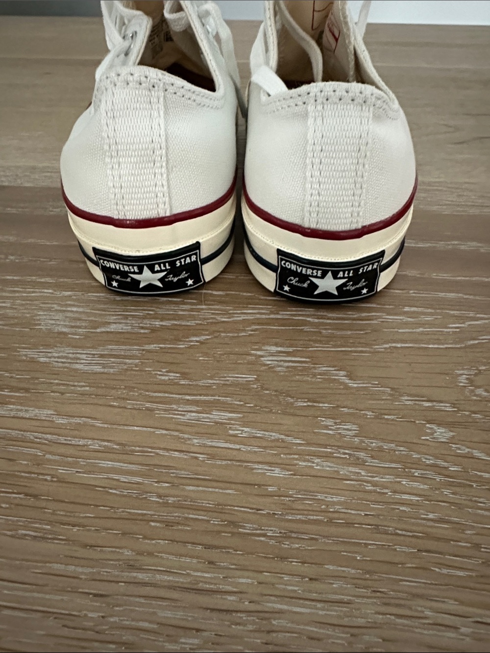 Converse Chuck 70 Low Top Sneakers - White with Red Trim - Picture 3 of 7
